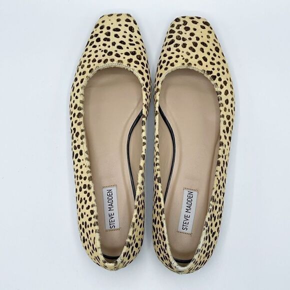 Steve Madden square toe Brya flat - cow hide - NWOB - Women’s size 10 - Made in - Picture 7 of 9